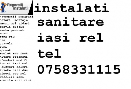 Anunt Imagine - instalatori sanitari   iasi