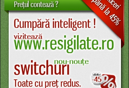 Anunt Imagine - Switchuri de Retea ieftine pe Resigilate.ro