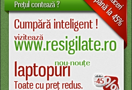 Anunt Imagine - Laptopuri ieftine pe Resigilate.ro