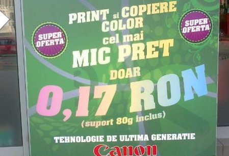 Adi Center ofera servicii de print si copiere color la cel mai mic pret- 0,17 RON*